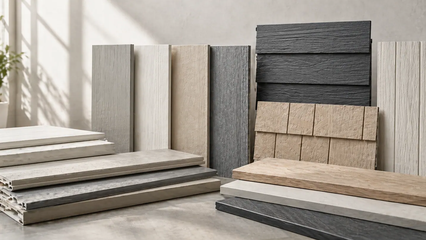 Fiber cement siding material